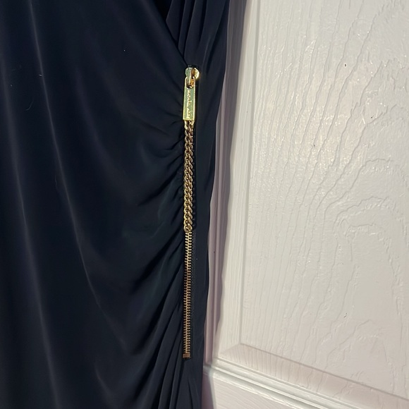 Michael Kors Asymmetrical Little Blue Dress - Picture 3 of 4